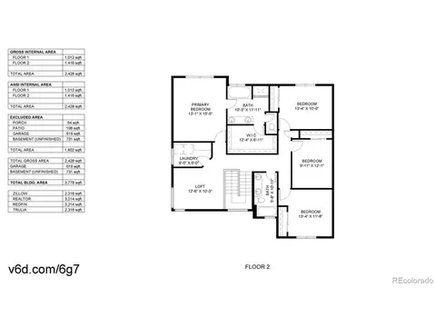 Floorplan - 1002 Maplebrook Dr, Windsor, CO 80550 photo 2 of 3