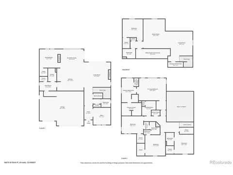 Floorplan - 16675 W 93rd Pl, Arvada, CO 80007 photo 1 of 1