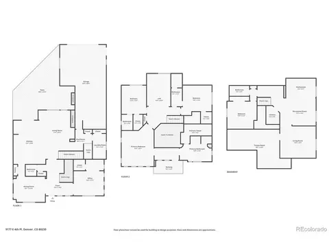 Floorplan - 9177 E 4th Pl, Denver, CO 80230 photo 1 of 1