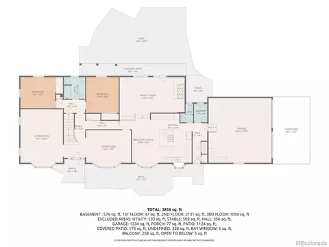 Floorplan - 16819 Easter Ave, Foxfield, CO 80016 photo 2 of 3