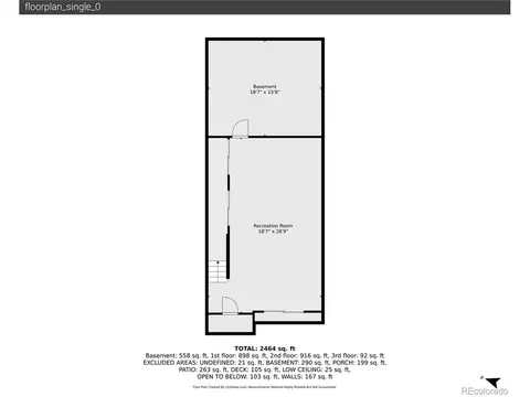 Floorplan - 1748 Blake St, Denver, CO 80202 photo 1 of 5