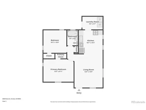 Floorplan - 6840 Reno Dr, Arvada, CO 80002 photo 1 of 1