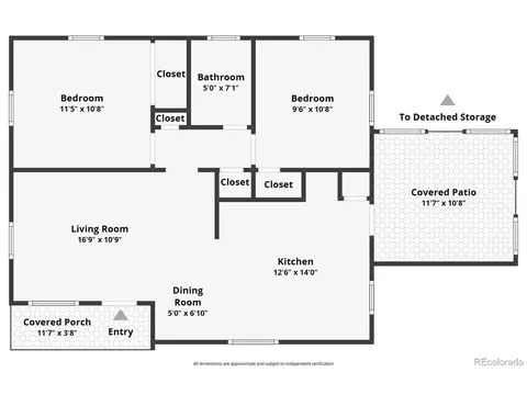 Floorplan - 11408 E 7th Ave, Aurora, CO 80010 photo 1 of 1