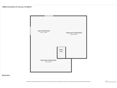 Floorplan - 19889 E Hamilton Pl, Aurora, CO 80013 photo 3 of 4