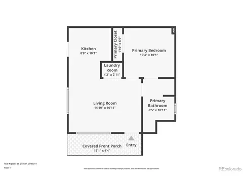 Floorplan - Undisclosed, Denver, CO 80211 photo 1 of 1