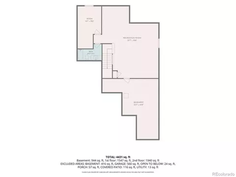 Floorplan - 330 Elm St, Denver, CO 80220 photo 1 of 4