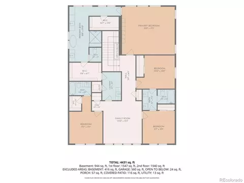 Floorplan - 330 Elm St, Denver, CO 80220 photo 2 of 4