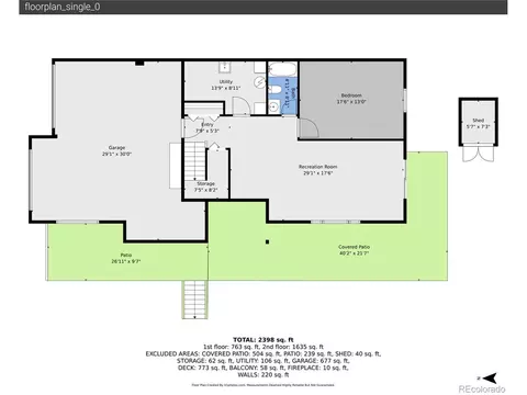 Floorplan - 11864 S Stallion Dr, Pine, CO 80470 photo 1 of 3