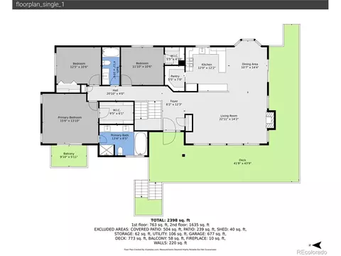 Floorplan - 11864 S Stallion Dr, Pine, CO 80470 photo 2 of 3