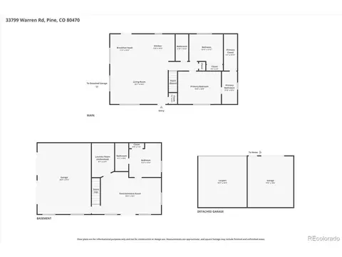 Floorplan - 33799 Warren Rd, Pine, CO 80470 photo 1 of 1