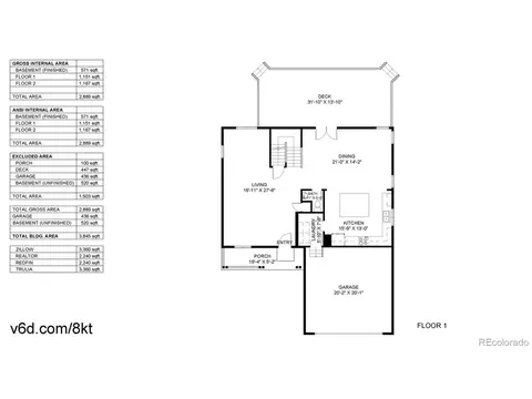 Floorplan - 2796 E 107th Ct, Northglenn, CO 80233 photo 2 of 3