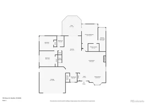 Floorplan - 792 Ithaca Dr, Boulder, CO 80305 photo 1 of 2