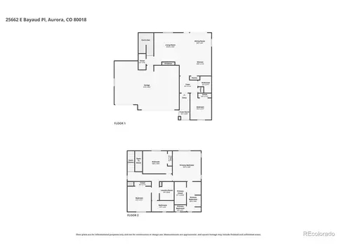 Floorplan - 25662 E Bayaud Pl, Aurora, CO 80018 photo 1 of 3