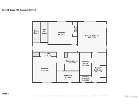 Floorplan - 25662 E Bayaud Pl, Aurora, CO 80018 photo 3 of 3