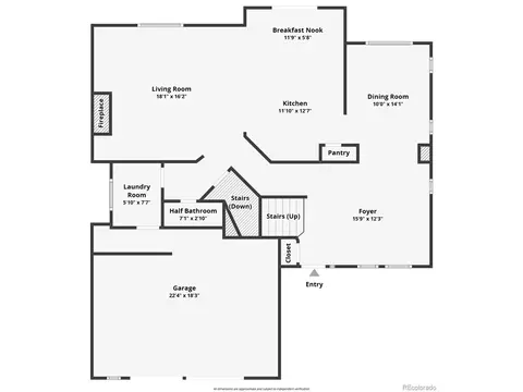 Floorplan - 7234 S Kellerman Way, Aurora, CO 80016 photo 1 of 3