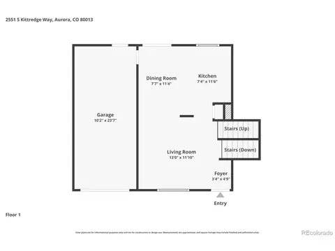 Floorplan - 2551 S Kittredge Way, Aurora, CO 80013 photo 3 of 3