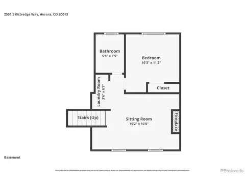 Floorplan - 2551 S Kittredge Way, Aurora, CO 80013 photo 1 of 3