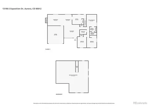 Floorplan - 13196 Exposition Dr, Aurora, CO 80012 photo 1 of 3