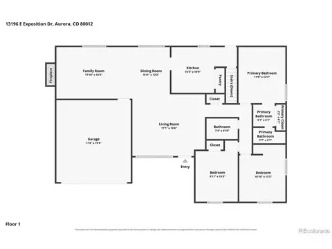 Floorplan - 13196 Exposition Dr, Aurora, CO 80012 photo 2 of 3