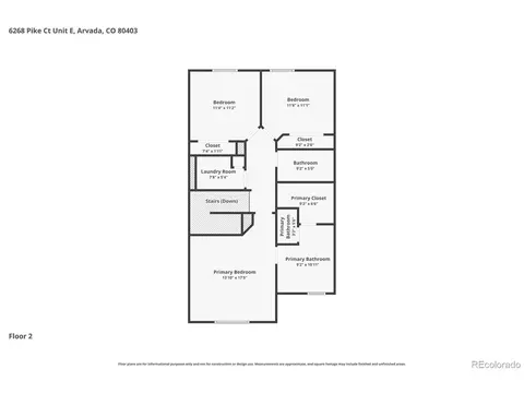 Floorplan - 6268 Pike Ct #E, Arvada, CO 80403 photo 3 of 4