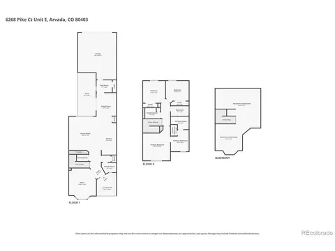 Floorplan - 6268 Pike Ct #E, Arvada, CO 80403 photo 1 of 4