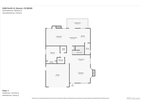 Floorplan - 5206 Perth Ct, Denver, CO 80249 photo 2 of 3