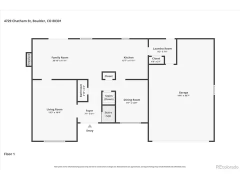 Floorplan - 4729 Chatham St, Boulder, CO 80301 photo 2 of 4