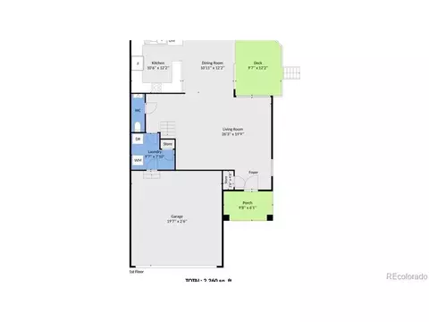 Floorplan - 3517 Dexter Ct, Denver, CO 80207 photo 2 of 3