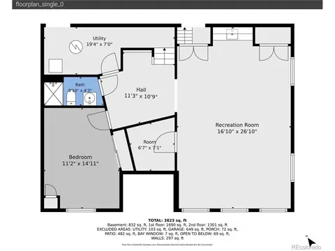 Floorplan - 6566 S Madison Ct, Centennial, CO 80121 photo 1 of 4