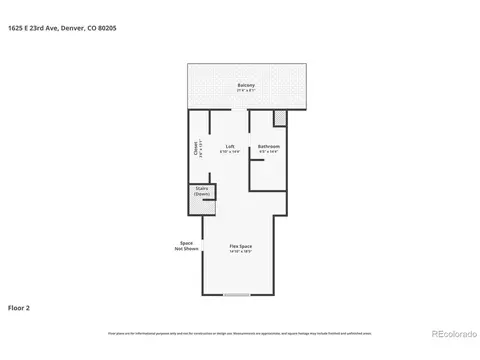 Floorplan - 1625 E 23rd Ave, Denver, CO 80205 photo 3 of 3