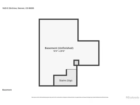 Floorplan - 1625 E 23rd Ave, Denver, CO 80205 photo 1 of 3