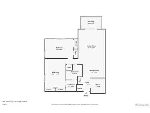 Floorplan - 3250 Oneal Cir #L-L10, Boulder, CO 80301 photo 1 of 1
