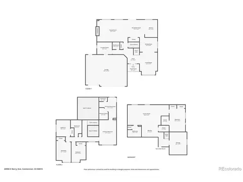 Floorplan - 20906 E Berry Ave, Centennial, CO 80015 photo 1 of 1