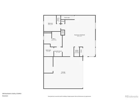 Floorplan - 384 Brookside Dr, Bailey, CO 80421 photo 1 of 2
