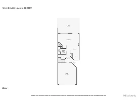 Floorplan - 12343 E 2nd Dr, Aurora, CO 80011 photo 2 of 3