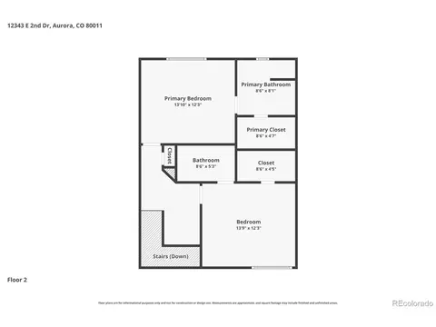 Floorplan - 12343 E 2nd Dr, Aurora, CO 80011 photo 3 of 3