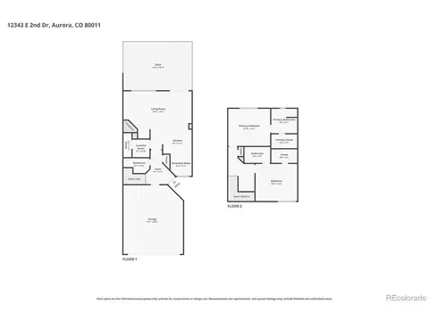 Floorplan - 12343 E 2nd Dr, Aurora, CO 80011 photo 1 of 3