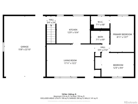 Floorplan - 15949 E Brunswick Dr, Aurora, CO 80013 photo 1 of 3