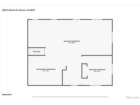 Floorplan - 8084 E Oberlin Pl, Denver, CO 80237 photo 2 of 3