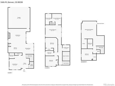 Floorplan - 8698 E 54th Pl, Denver, CO 80238 photo 1 of 1