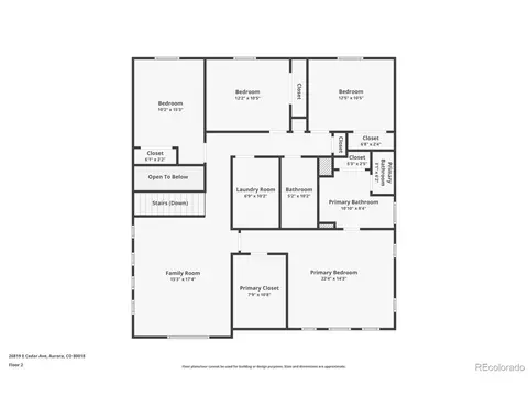 Floorplan - 26819 E Cedar Ave, Aurora, CO 80018 photo 3 of 3