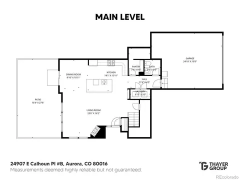 Floorplan - 24907 E Calhoun Pl #B, Aurora, CO 80016 photo 1 of 2