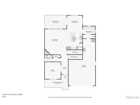 Floorplan - 2342 E 161st Ct, Thornton, CO 80602 photo 1 of 4