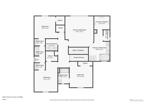 Floorplan - 2342 E 161st Ct, Thornton, CO 80602 photo 2 of 4