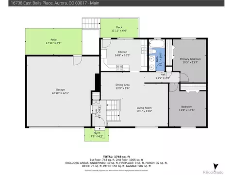 Floorplan - 16738 E Bails Pl, Aurora, CO 80017 photo 1 of 1