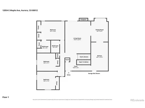 Floorplan - 12054 E Maple Ave, Aurora, CO 80012 photo 1 of 2