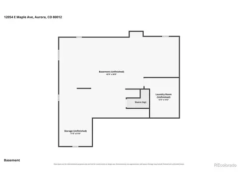 Floorplan - 12054 E Maple Ave, Aurora, CO 80012 photo 2 of 2