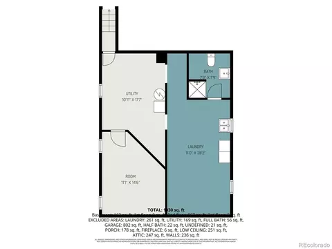Floorplan - 1237 S Bannock St, Denver, CO 80223 photo 2 of 4