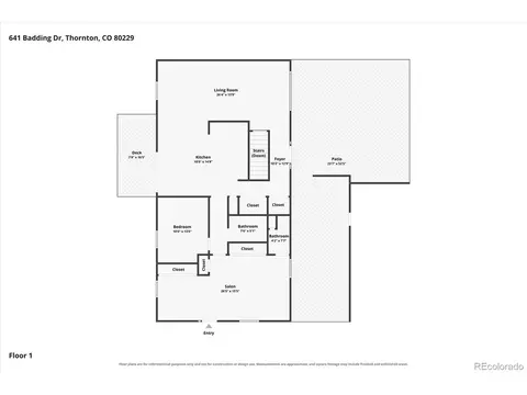 Floorplan - 641 Badding Dr, Thornton, CO 80229 photo 1 of 3
