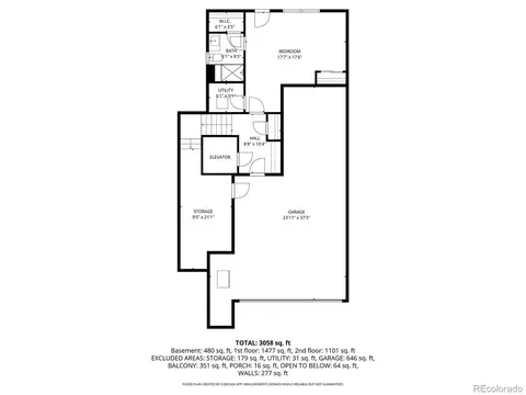 Floorplan - 10155 Bellwether Ln, Lone Tree, CO 80124 photo 3 of 4